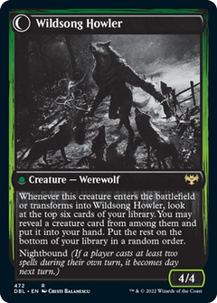 Howlpack Piper // Wildsong Howler [Innistrad: Double Feature]-2