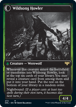 Howlpack Piper // Wildsong Howler [Innistrad: Double Feature]-2