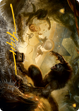 Storm the Festival Art Card (Gold-Stamped Signature) [Innistrad: Midnight Hunt Art Series]-1