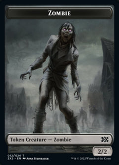 Zombie // Soldier Double-Sided Token [Double Masters 2022 Tokens]-1
