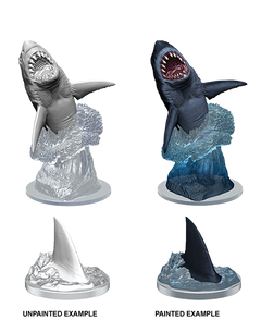 WizKids Deep Cuts Unpainted Miniatures Shark-1