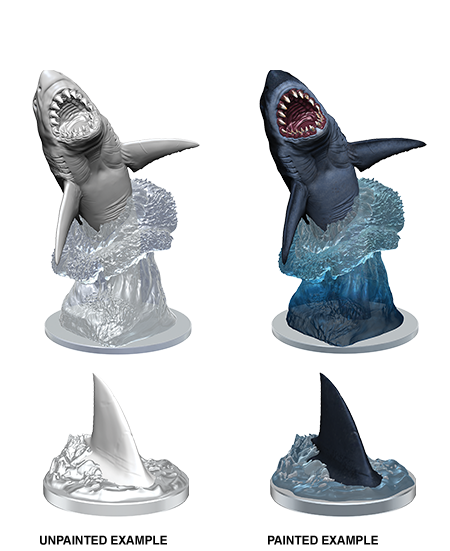 WizKids Deep Cuts Unpainted Miniatures Shark-1