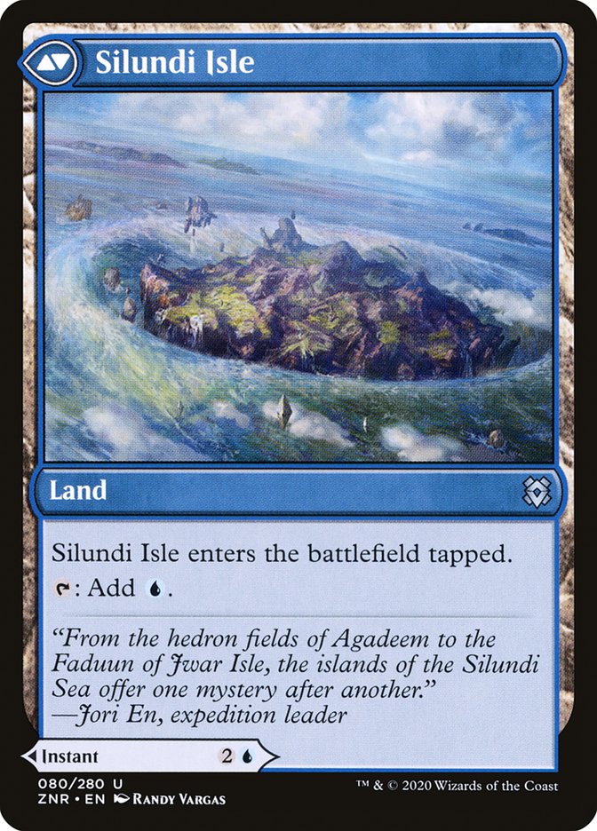 Silundi Vision // Silundi Isle [Zendikar Rising]-2