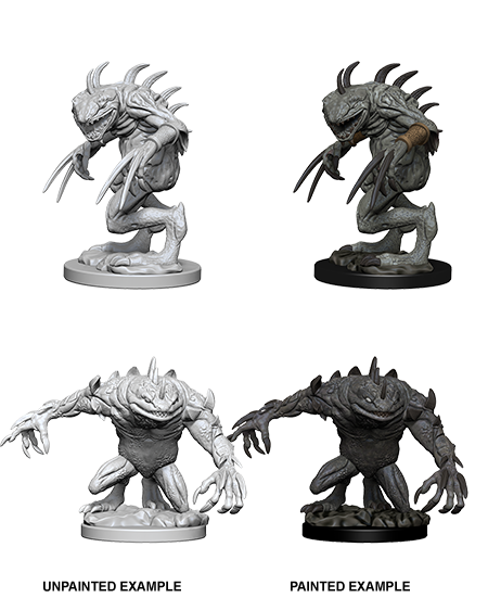 D&D Nolzurs Marvelous Unpainted Miniatures Grey Slaad & Death Slaad-1
