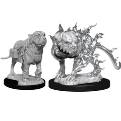 D&D Nolzurs Marvelous Unpainted Miniatures Mastif and Shadow Mastif-1