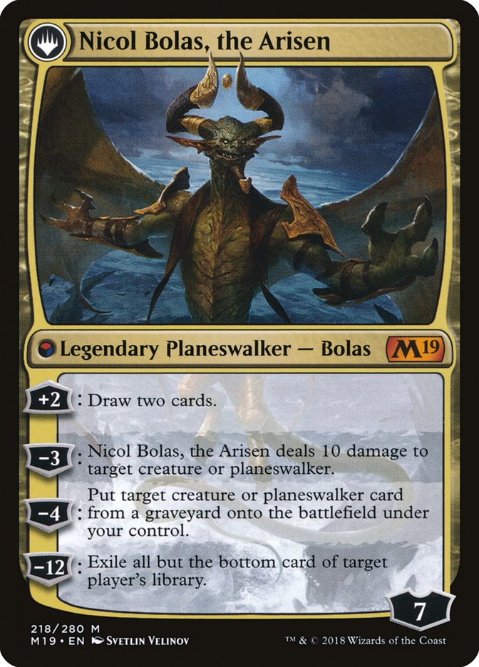 Nicol Bolas, the Ravager // Nicol Bolas, the Arisen [Core Set 2019]-2