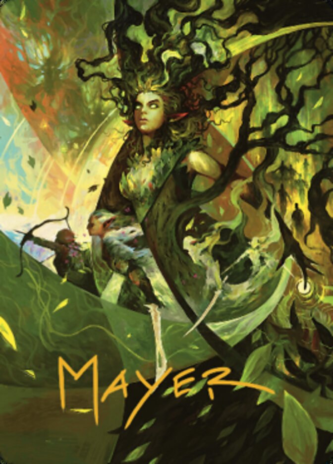 Titania's Command Art Card (Gold-Stamped Signature) [The Brothers' War Art Series]-1