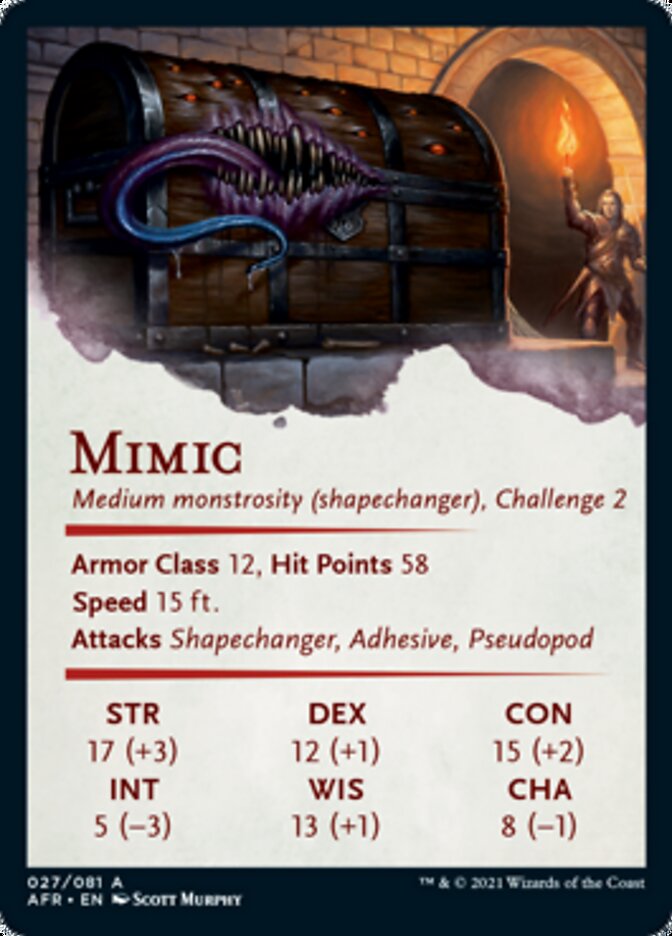 Mimic Art Card [Dungeons & Dragons: Adventures in the Forgotten Realms Art Series]-2