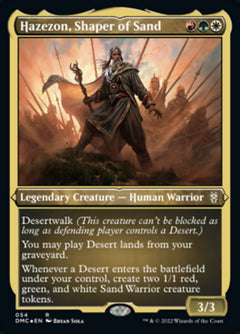 Hazezon, Shaper of Sand (Foil Etched) [Dominaria United Commander]-1
