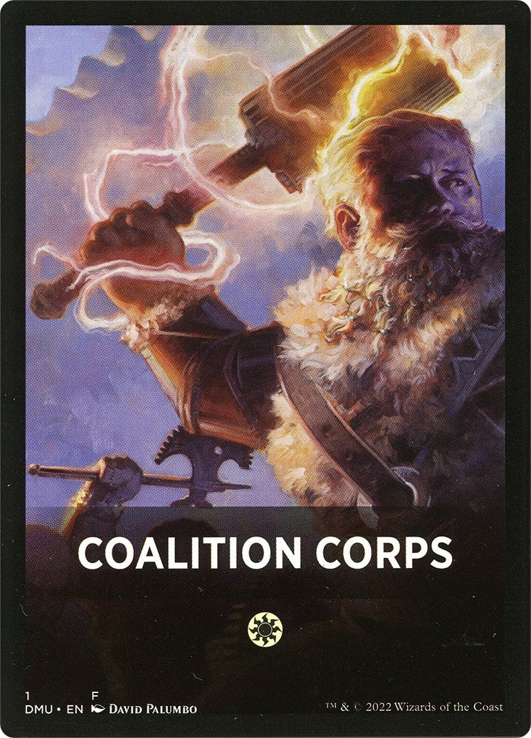 Coalition Corps Theme Card [Dominaria United Tokens]-1