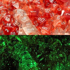 Nebula Polyhedral Red/Silver 7-Die Set-1