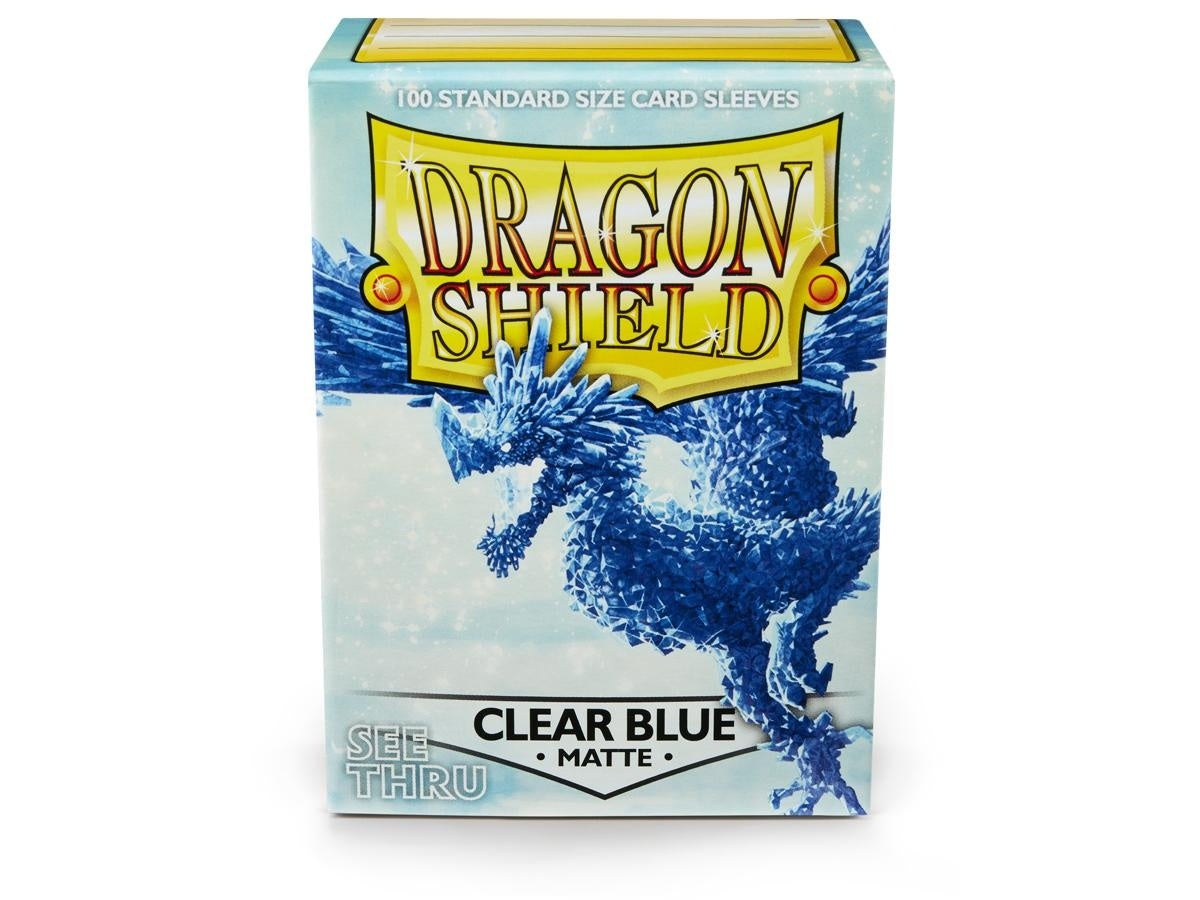 Sleeves - Dragon Shield - Box 100 - Clear Blue MATTE-1