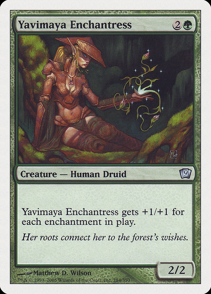 Yavimaya Enchantress [Ninth Edition]-1