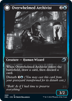 Overwhelmed Archivist // Archive Haunt [Innistrad: Double Feature]-1