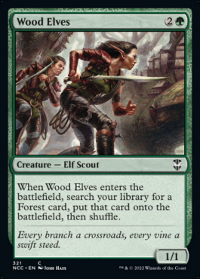 Wood Elves [Streets of New Capenna Commander]-1