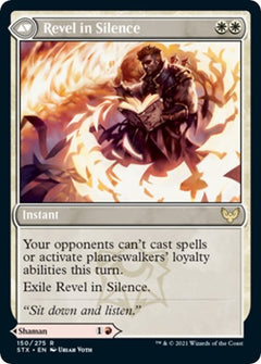 Flamescroll Celebrant // Revel in Silence [Strixhaven: School of Mages Prerelease Promos]-2