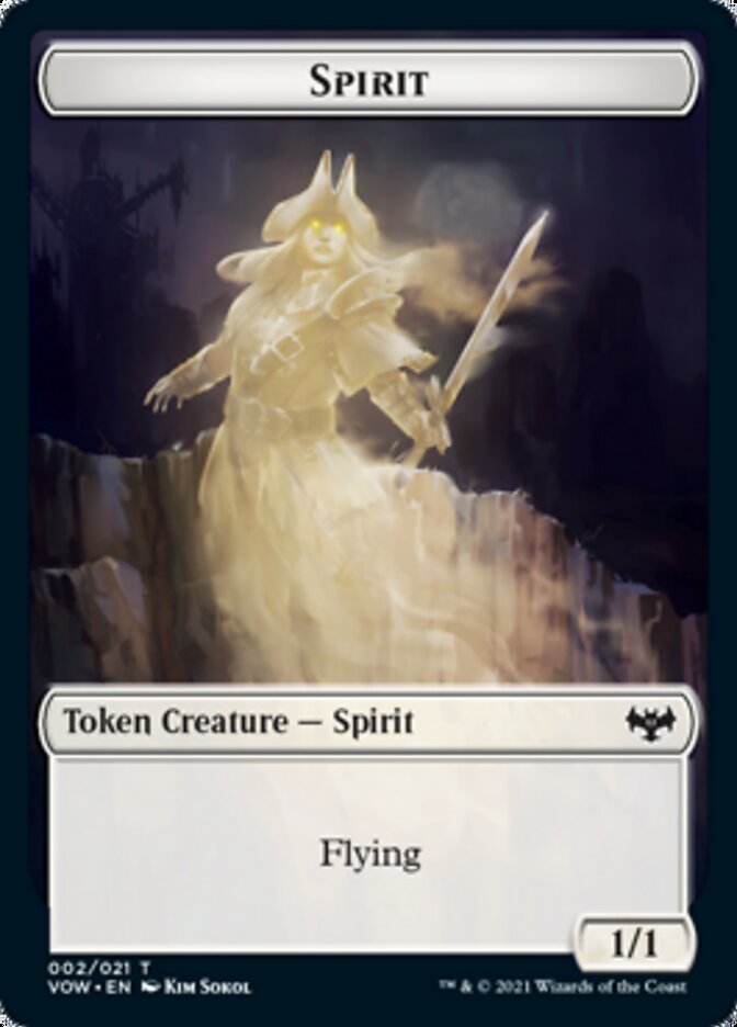 Spirit Token (002) [Innistrad: Crimson Vow Tokens]-1