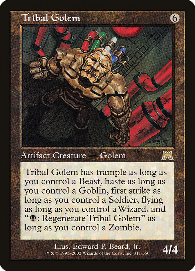 Tribal Golem [Onslaught]-1