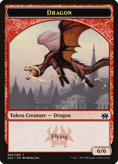 Dragon // Goblin Double-Sided Token [Ravnica Allegiance Guild Kit Tokens]-1