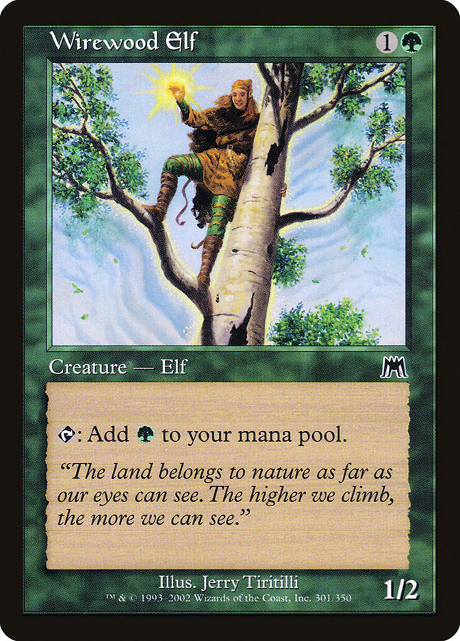 Wirewood Elf [Onslaught]-1