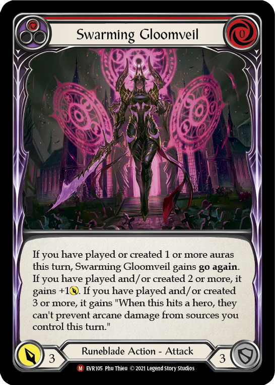 Swarming Gloomveil [EVR105] (Everfest)  1st Edition Rainbow Foil-1