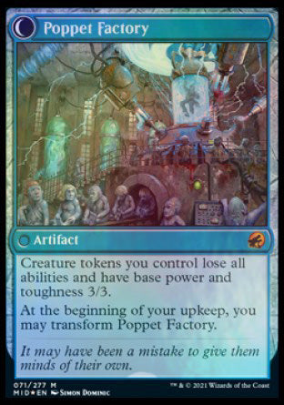 Poppet Stitcher // Poppet Factory [Innistrad: Midnight Hunt Prerelease Promos]-2