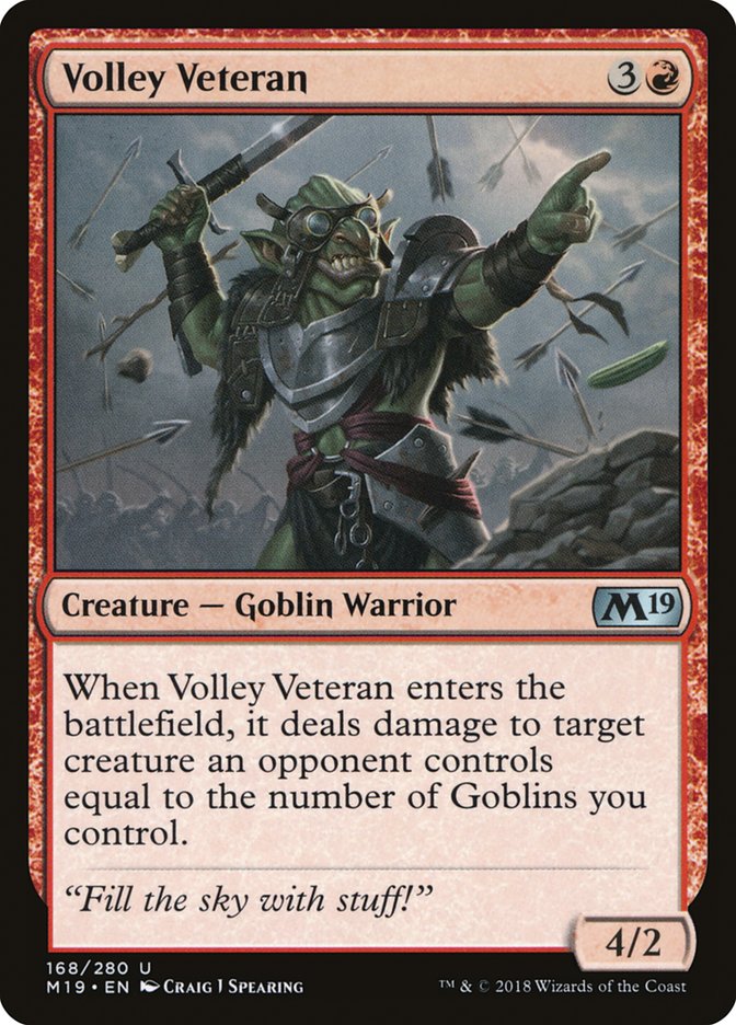 Volley Veteran [Core Set 2019]-1