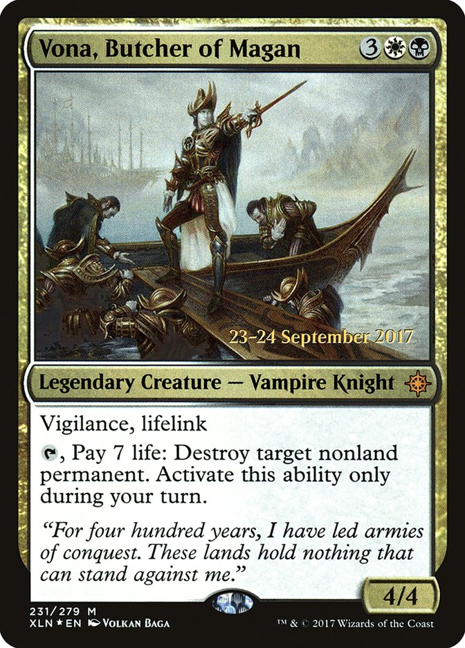 Vona, Butcher of Magan [Ixalan Prerelease Promos]-1