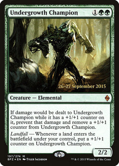 Undergrowth Champion [Battle for Zendikar Prerelease Promos]-1