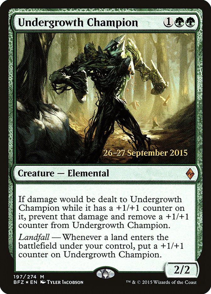 Undergrowth Champion [Battle for Zendikar Prerelease Promos]-1