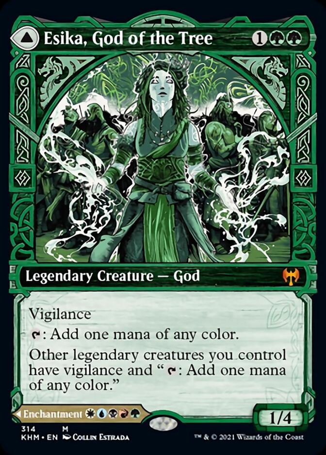 Esika, God of the Tree // The Prismatic Bridge (Showcase) [Kaldheim]-1