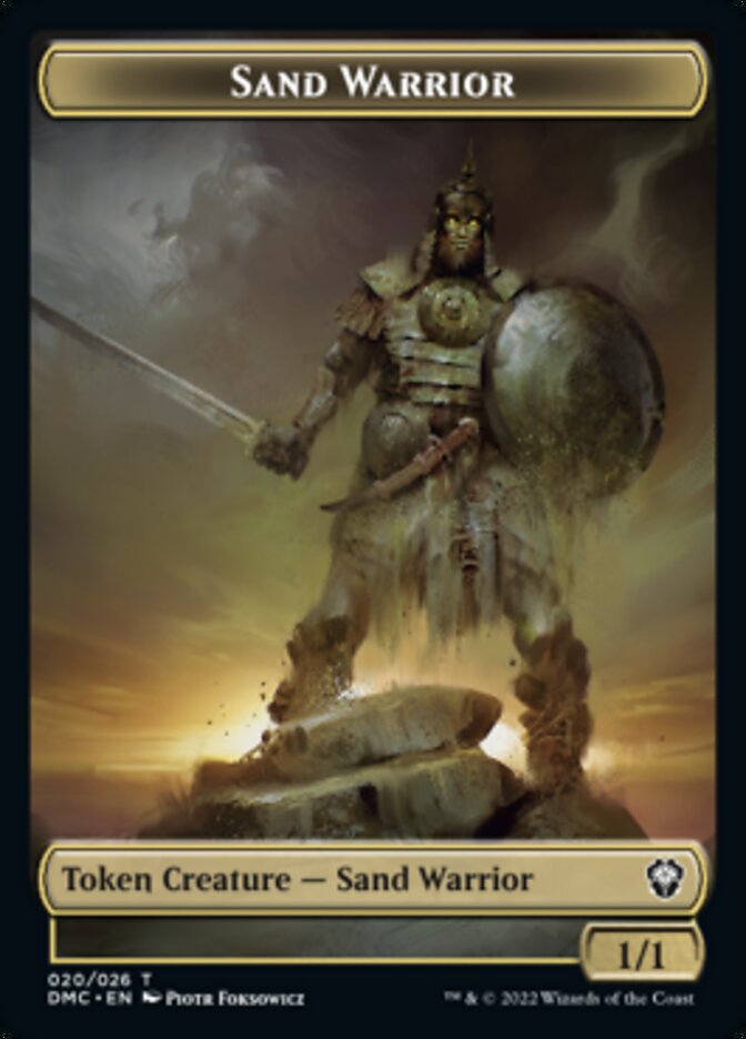 Soldier // Sand Warrior Double-Sided Token [Dominaria United Tokens]-2