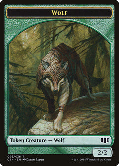 Treefolk // Wolf Double-Sided Token [Commander 2014 Tokens]-2