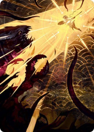 Defiant Strike Art Card [Strixhaven: School of Mages Art Series]-1