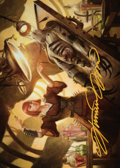 Ashnod, Flesh Mechanist Art Card (Gold-Stamped Signature) [The Brothers' War Art Series]-1