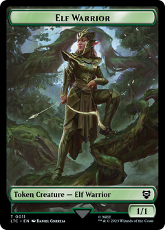 Elf Warrior // Bird Double Sided Token [The Lord of the Rings: Tales of Middle-Earth Commander Tokens]-1