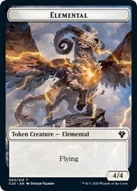 Elemental (003) // Soldier Double-Sided Token [Commander 2020 Tokens]-1