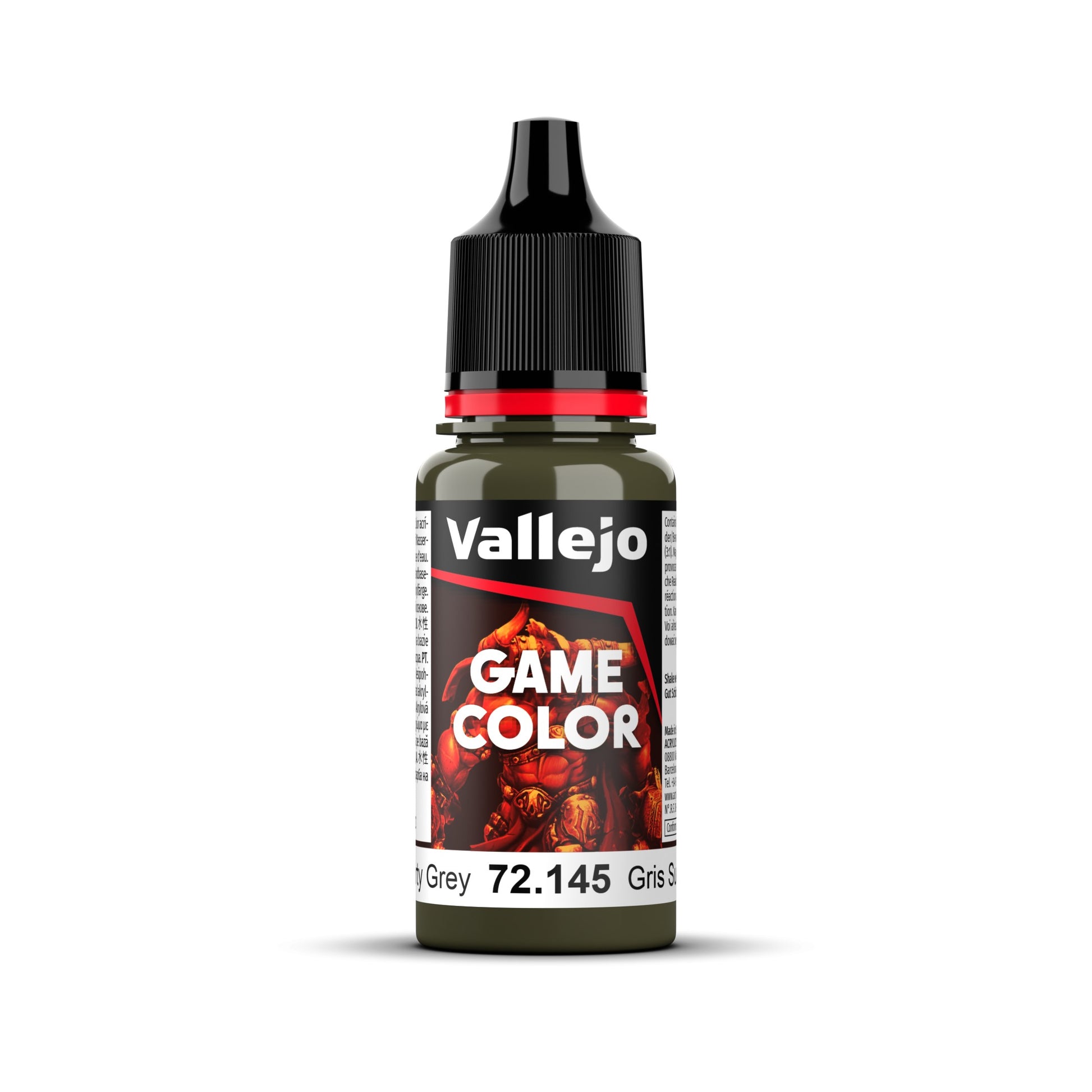Vallejo Game Color Dirty Grey 18ml Acrylic Paint-1