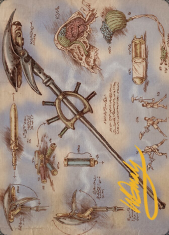 Staff of Domination Art Card (Gold-Stamped Signature) [The Brothers' War Art Series]-1