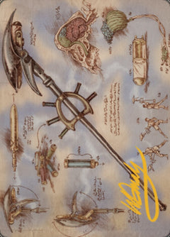 Staff of Domination Art Card (Gold-Stamped Signature) [The Brothers' War Art Series]-1