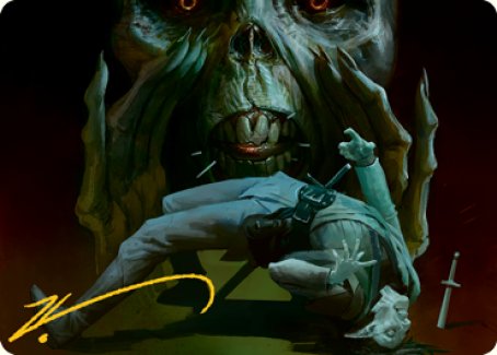 Power Word Kill Art Card (Gold-Stamped Signature) [Dungeons & Dragons: Adventures in the Forgotten Realms Art Series]-1