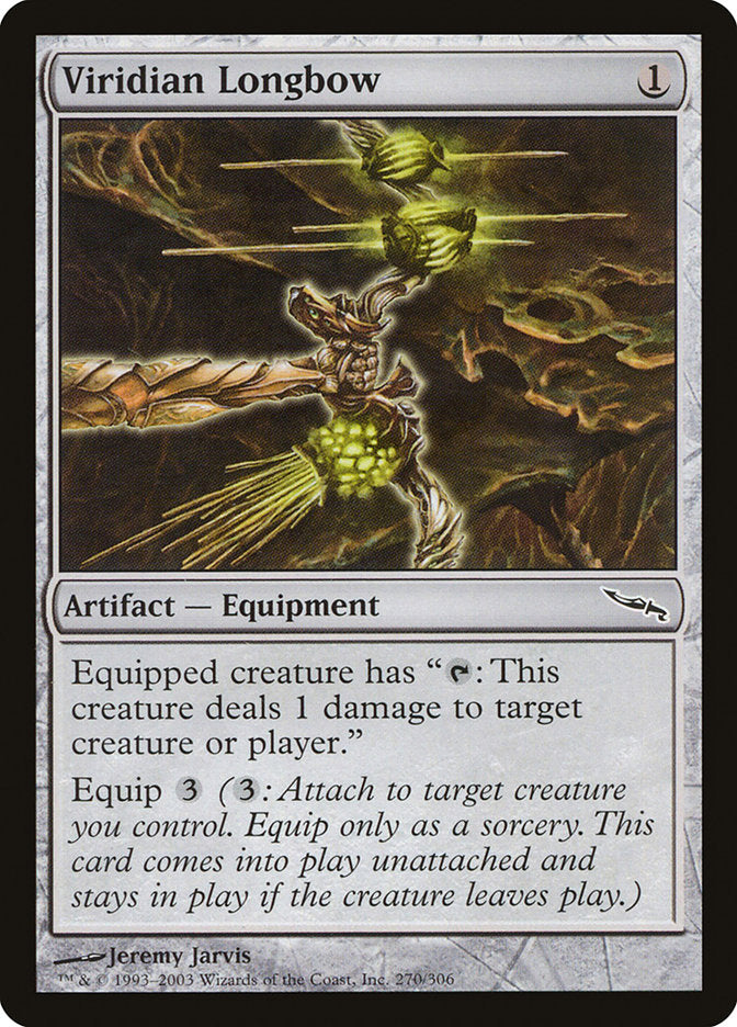 Viridian Longbow [Mirrodin]-1