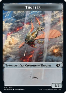 Myr // Thopter (010) Double-Sided Token [The Brothers' War Commander Tokens]-2