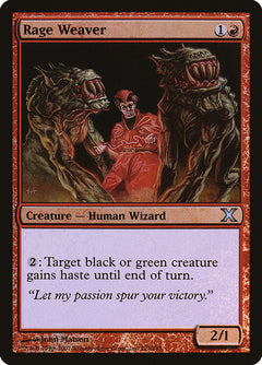 Rage Weaver (Premium Foil) [Tenth Edition]-1