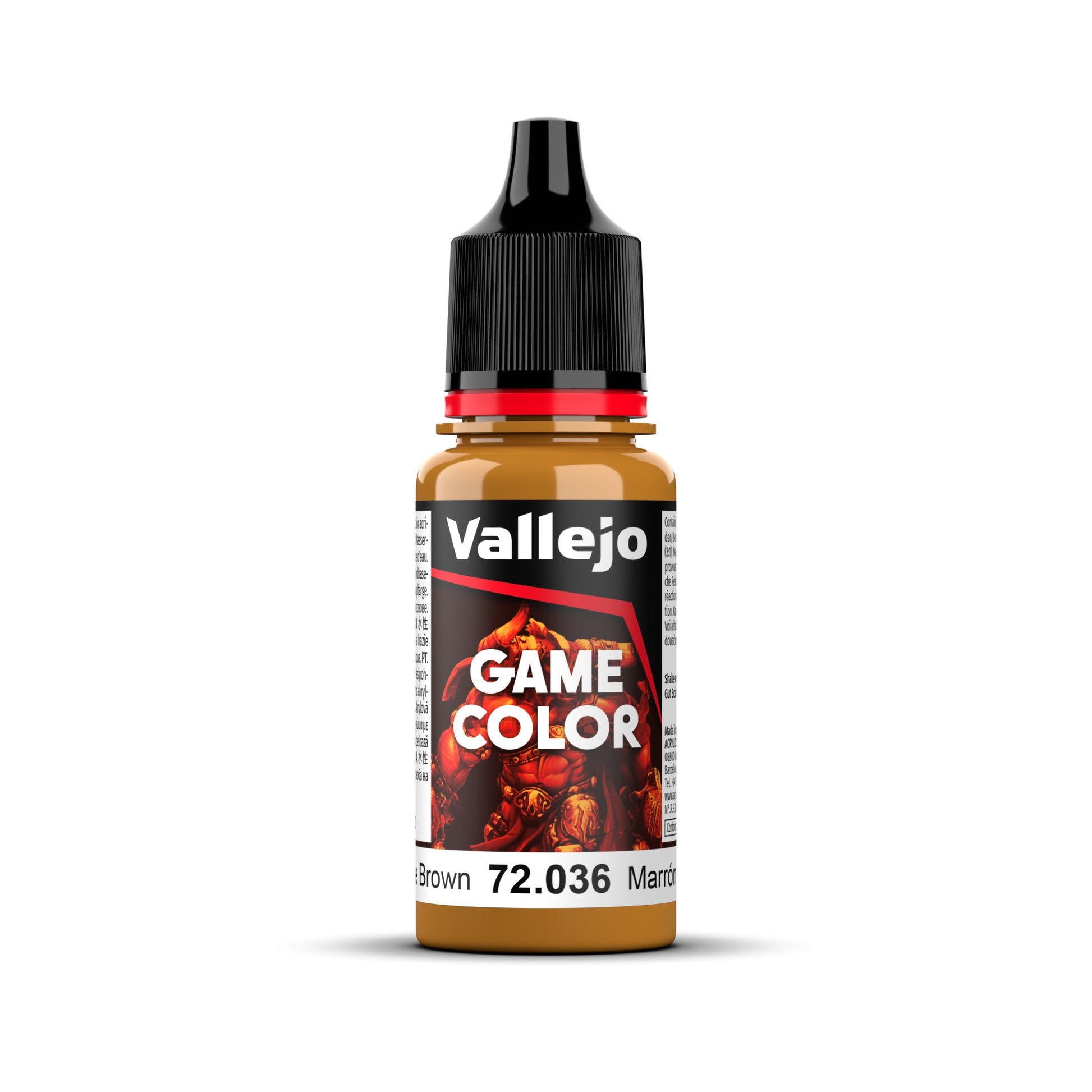 Vallejo Game Color Bronze Brown 18ml Acrylic Paint-1