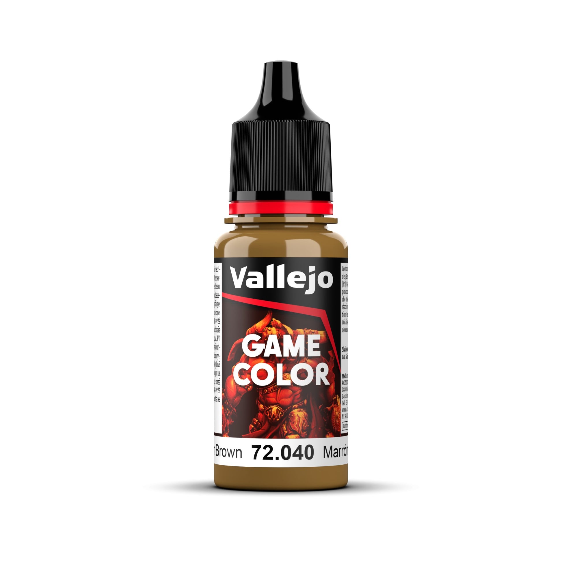 Vallejo Game Color Leather Brown 18ml Acrylic Paint-1