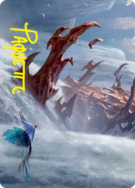 Island Art Card (Gold-Stamped Signature) [Strixhaven: School of Mages Art Series]-1
