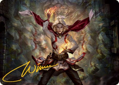 Delina, Wild Mage Art Card (Gold-Stamped Signature) [Dungeons & Dragons: Adventures in the Forgotten Realms Art Series]-1