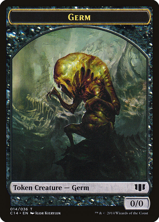 Stoneforged Blade // Germ Double-Sided Token [Commander 2014 Tokens]-2