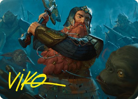 Gimli, Counter of Kills Art Card (10/81) [The Lord of the Rings: Tales of Middle-earth Art Series]-1